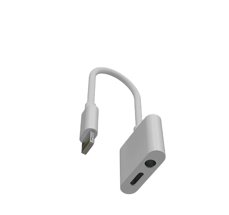 Качественный адаптер для наушников 2 в 1 для мобильных телефонов Iphone Lighting к разъему 3,5 мм Usb аудио адаптер для зарядного устройства Iphone 12