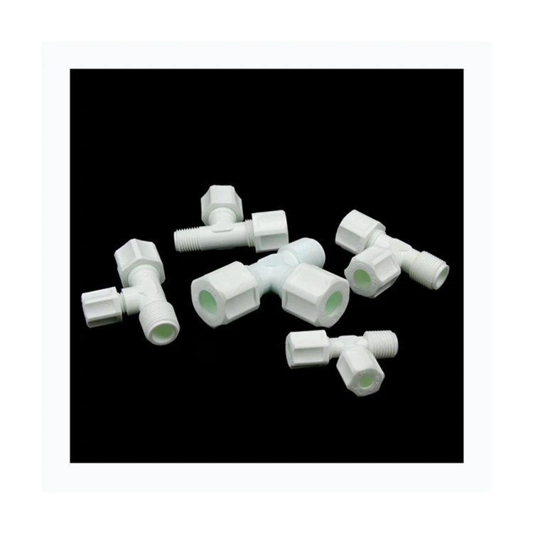 Factory Price Manufacturer Supplier PP plastic joint white PP male run Tees