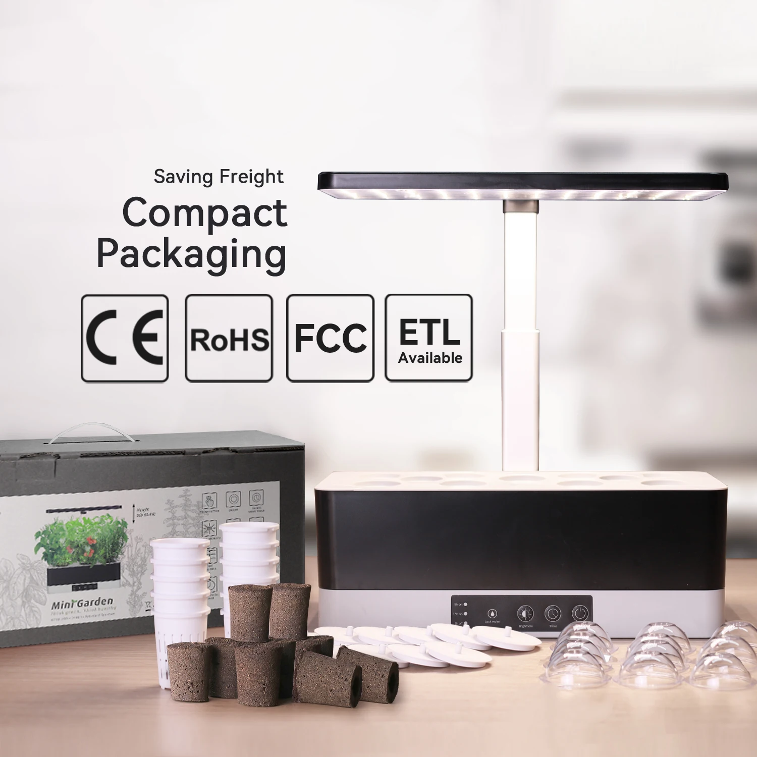 11 Pots LED Full Spectrum Mini Automatic Smart Garden Indoor Hydroponic System with Light