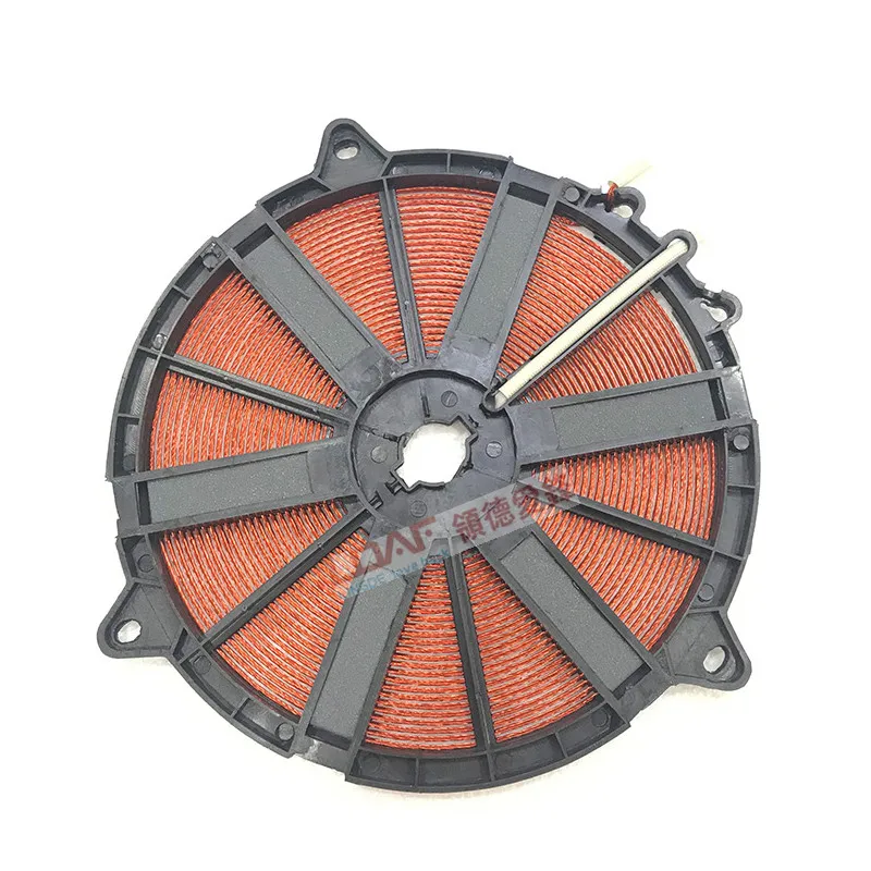 Copper coil panel for wok and induction cooker accessory