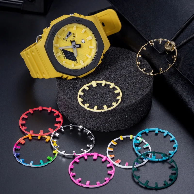 DIY Accessories Glow In The Dark Modification GA2100 Dial Scale Ring For GA-2100 Smart Watch Modified Bezel Component