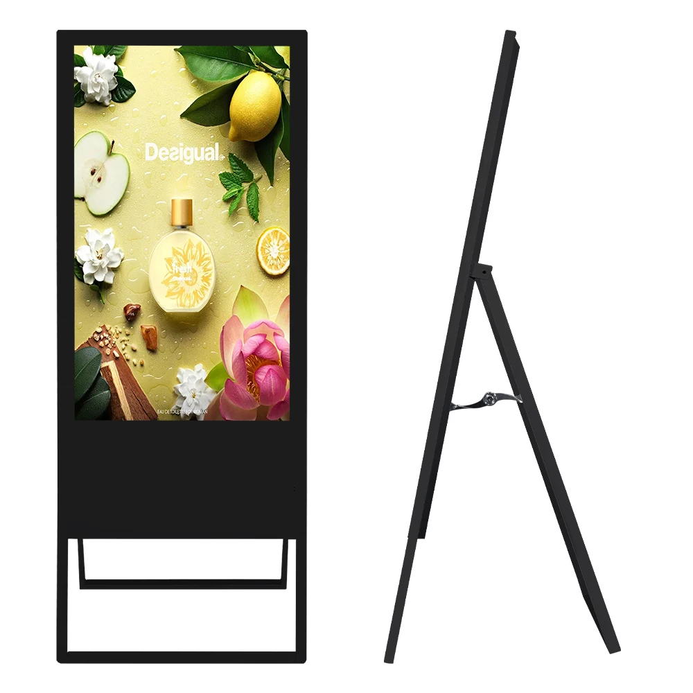 High quality 32 43 50 55 Inch portable lcd advertising boards digital signage for restaurant