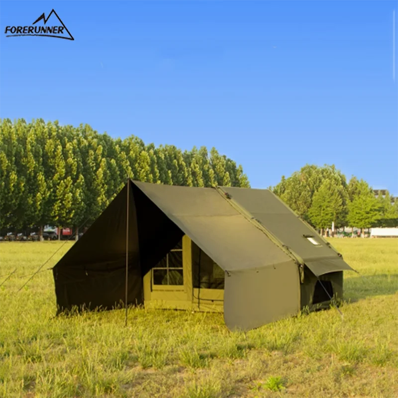 Outdoor Waterproof Four Seasons Inflatable Air Tent with Quadrangle Tarp for Camping and Hiking by Oxford