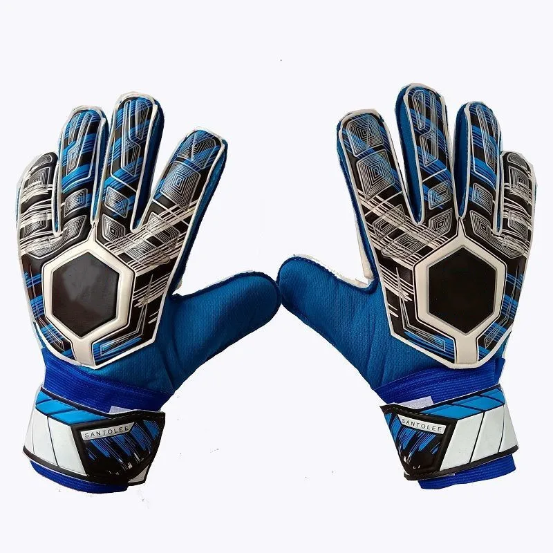 goalkeeper gloves thick latex slippery football training Goalkeeper gloves with fingertips adult children football gloves