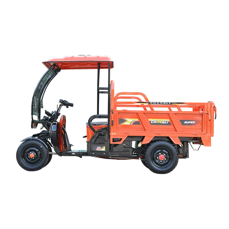 Changli brand electric tricycle four-wheel motorcycle carrying agricultural vehicles