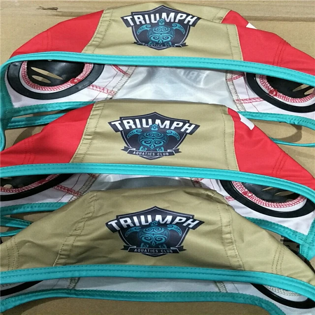 High Quality Custom Printed Water Polo Swim Cap Oem Silicone Swim Cap Silicone Swimming Cap with foam