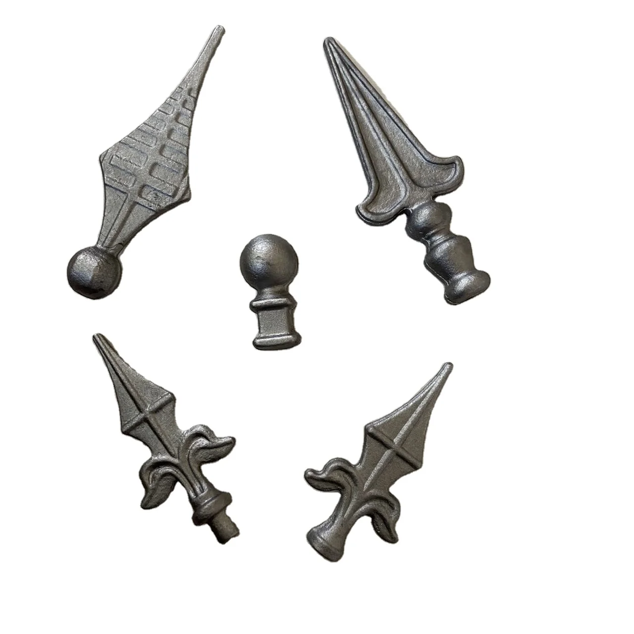 China factory fence gate arrow spear points finial wrought iron for gate
