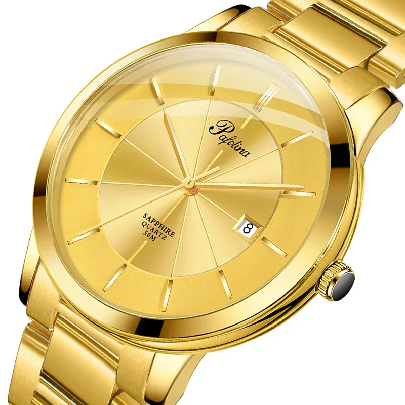 STAR RUDDER 5040ML Pafolina premium designer watches set,quartz watches men luxury,ladies gold color wrist watch 10atm