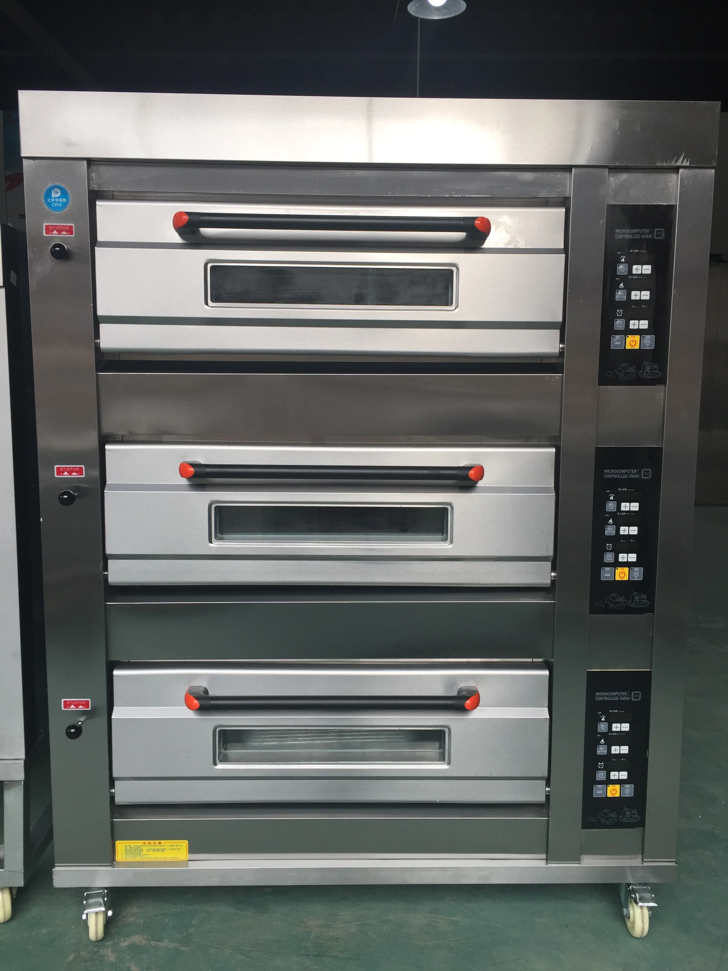 Professional deck oven, Commercial gas and electric bread baking machine sale at promotion price