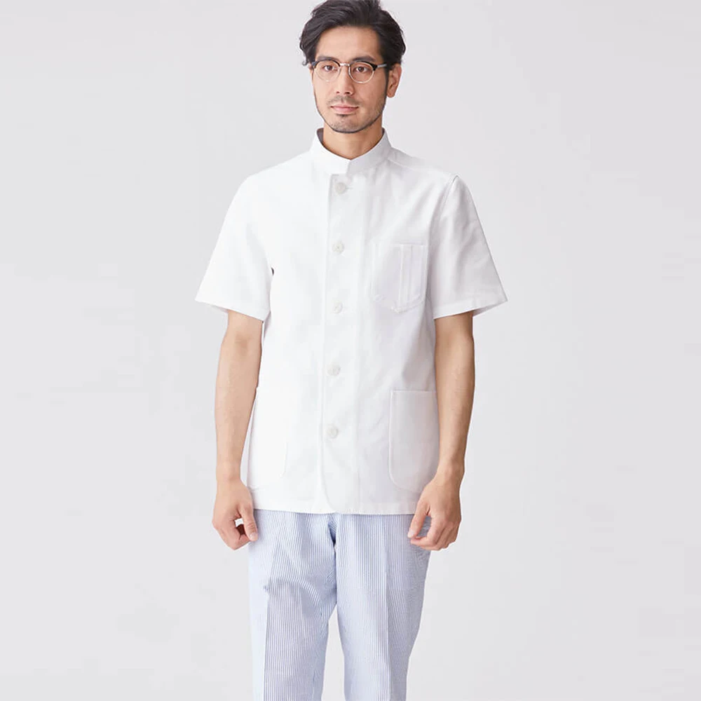 
Fashion high-quality suits Hospital uniform witte jas Doctor coat white doctor suit short-sleeved beauty parlor pet shop general 