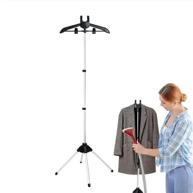 Telescopic Ironing Machine Hanger Folding Vertical Fabric Hanging Steamer Ironing Bracket Aluminum Alloy Stand Garment Hanger