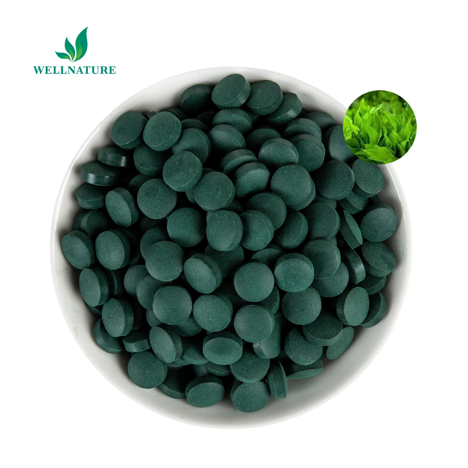Factory supply Wholesale 100% Pure Natural Organic top grade Spirulina Tablet  Spirulina Powder Spirulina Tablets private label