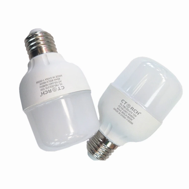 CTORCH Wholesale Factory Price E27 B22 China Manufacturers 10W lights LED T Shaped Light Bulb