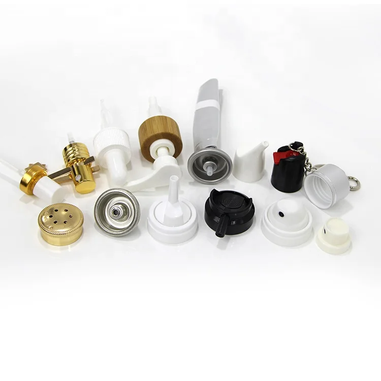 Gold color Aluminum Aerosol valve assembly, 1 inch aerosol spray valve with paint