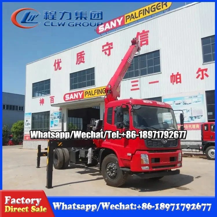 Dongfen 4x2 5 тонн 8 10 12 16 манипулятор гидравлический кран на грузовике