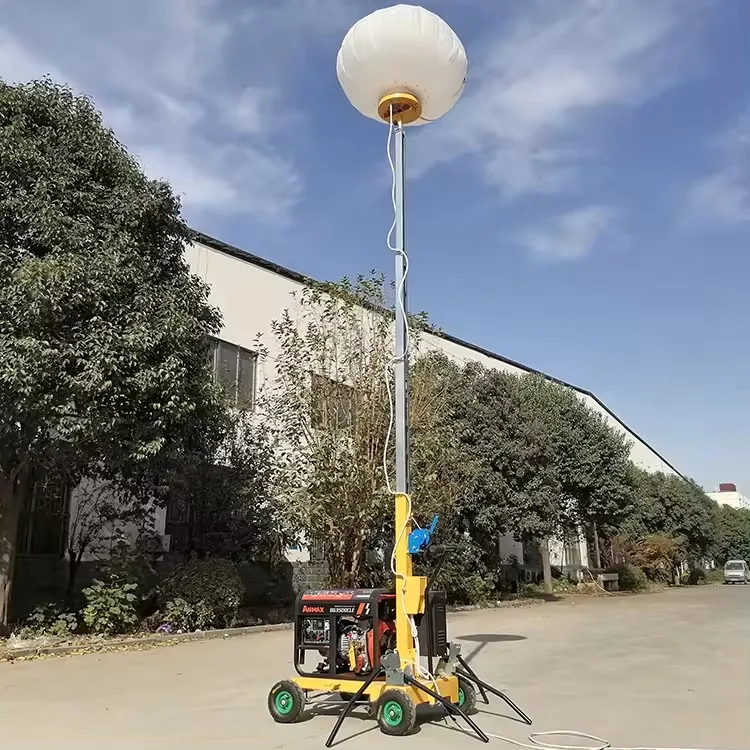 X CMG Official 5m Telescopic Construction Mobile Portable Diesel LED Balloon Lighting Tower