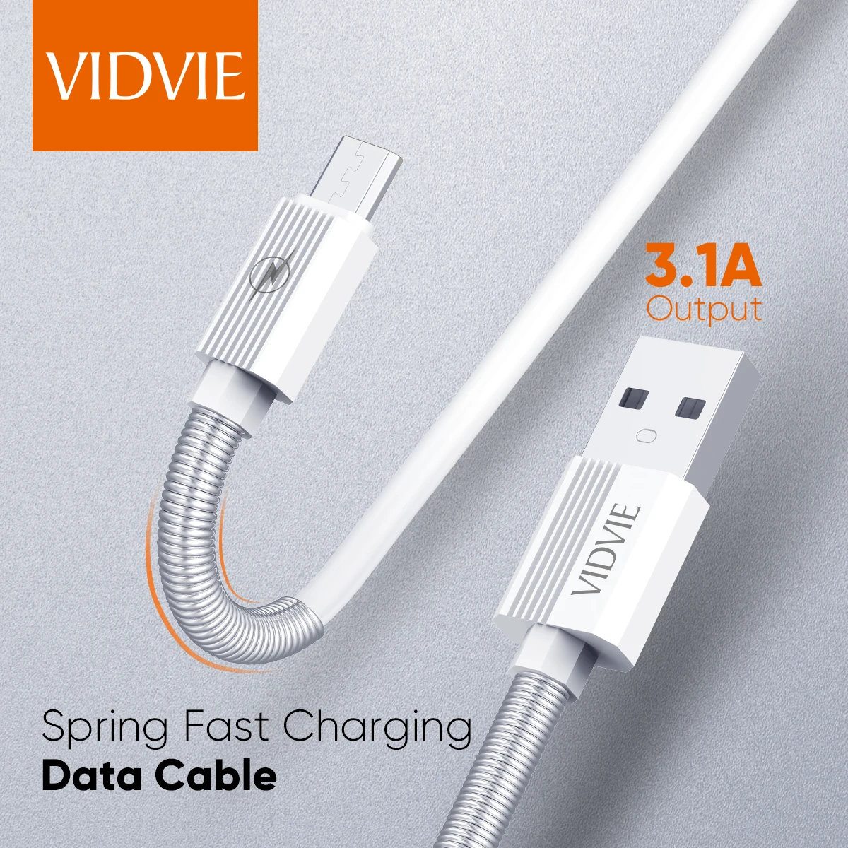 VIDVIE оптовая продажа 3.1A Быстрая быстрая зарядка USB Micro V8 Anroid