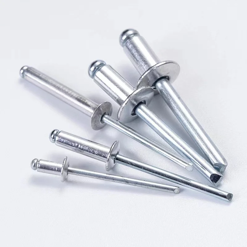 SCREWS MADE OF ALLOY STEEL M 6 X 1.0 BLIND RIVET NUT, HEX BODY REDUCED HEAD OPEN END STEEL ZINC PLATED