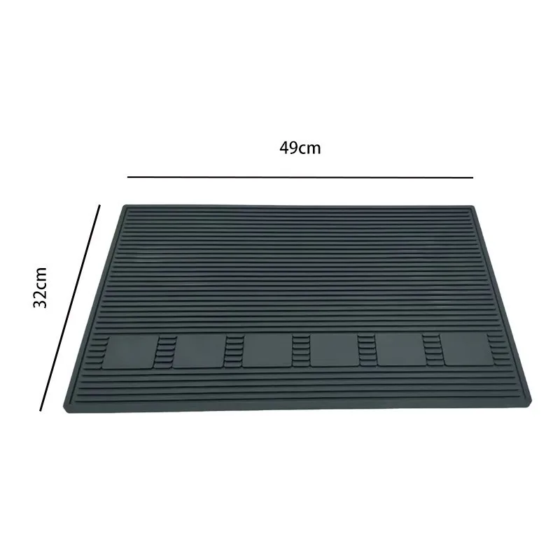 Hot Sale PVC Magnetic Barber Shop Work Station Pads Hair Beauty Salon Tools Mat Counter Mat