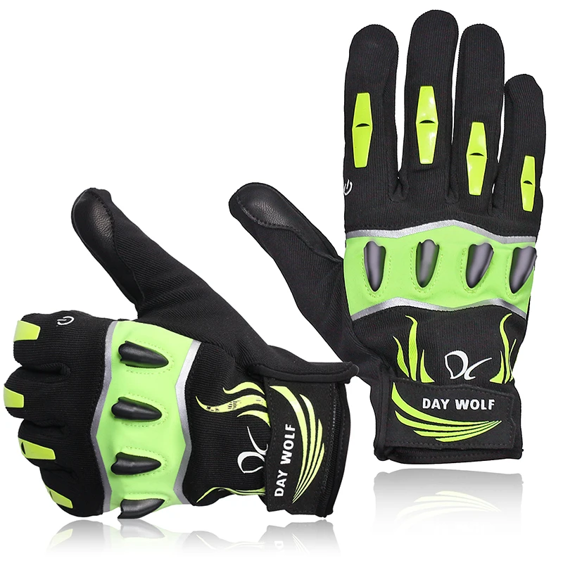 OEM Unisex 4 led lights rechargeable cycling motorcycle led gloves