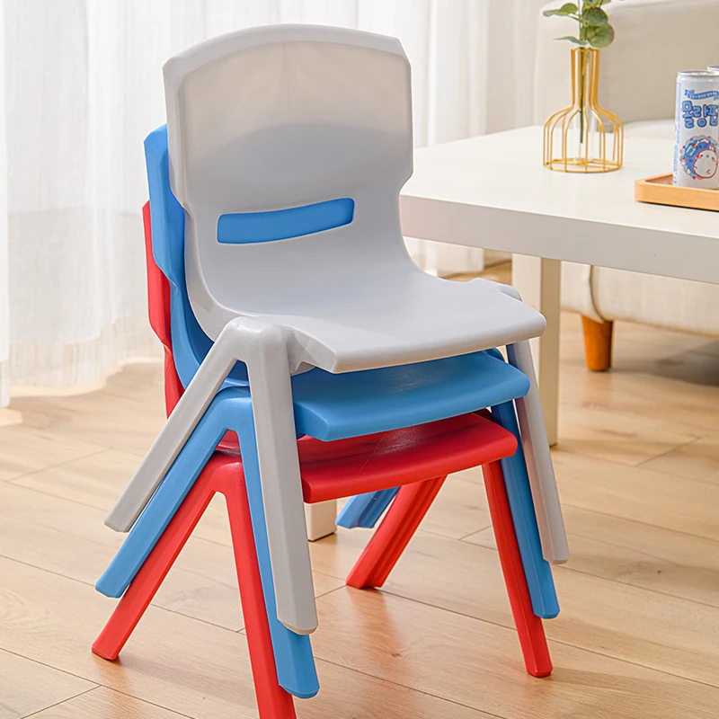 Amazon hot selling kids chair multiple color stackable chairs set smooth rounded edges