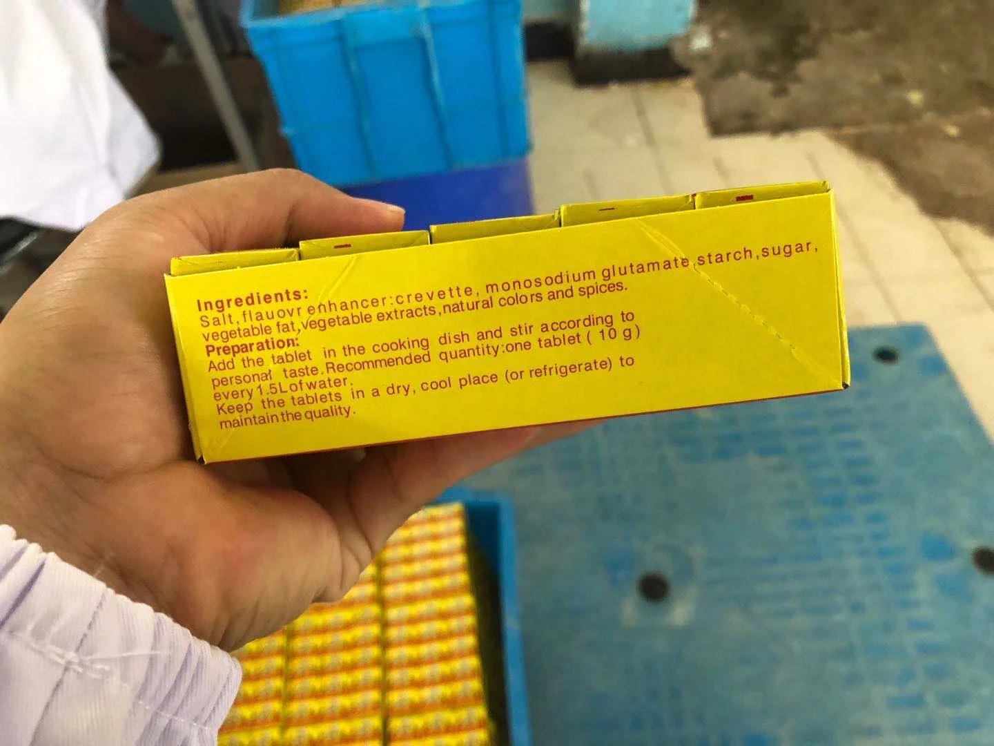 Seasoning chicken/shrimp/beef 10*60*24 cube in bulk cheap price