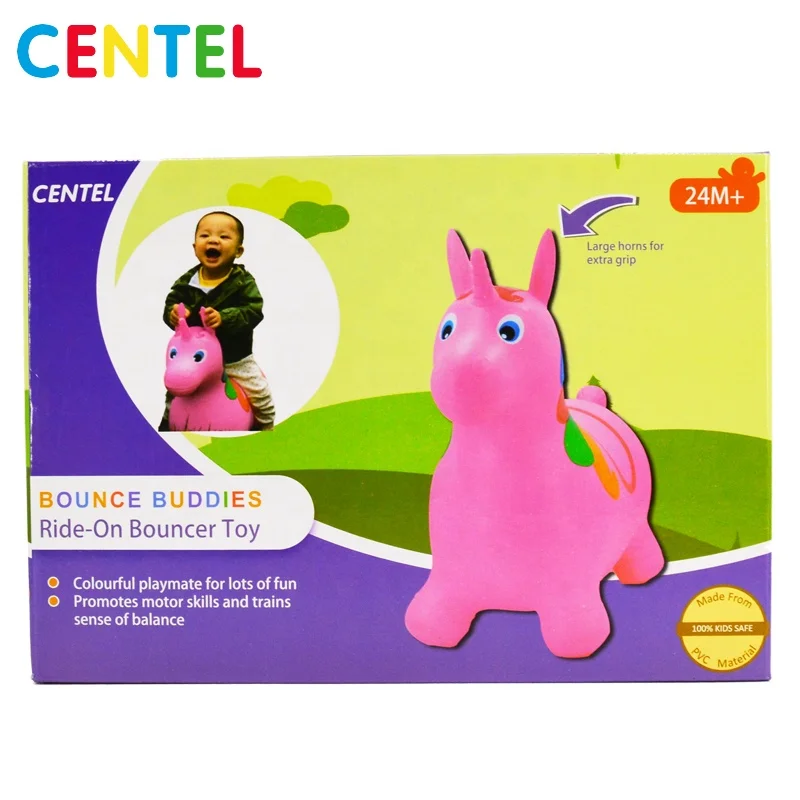 
Unicorn inflatable space hopper ride-on bouncy pony horse 