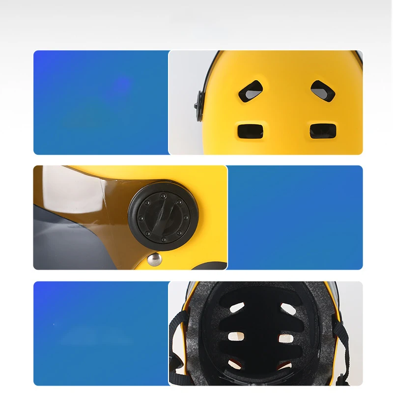 High Quality Cheap Head Protection Longboard Skate Helmet Detachable Snow Mask Ski Snowboard Helmet