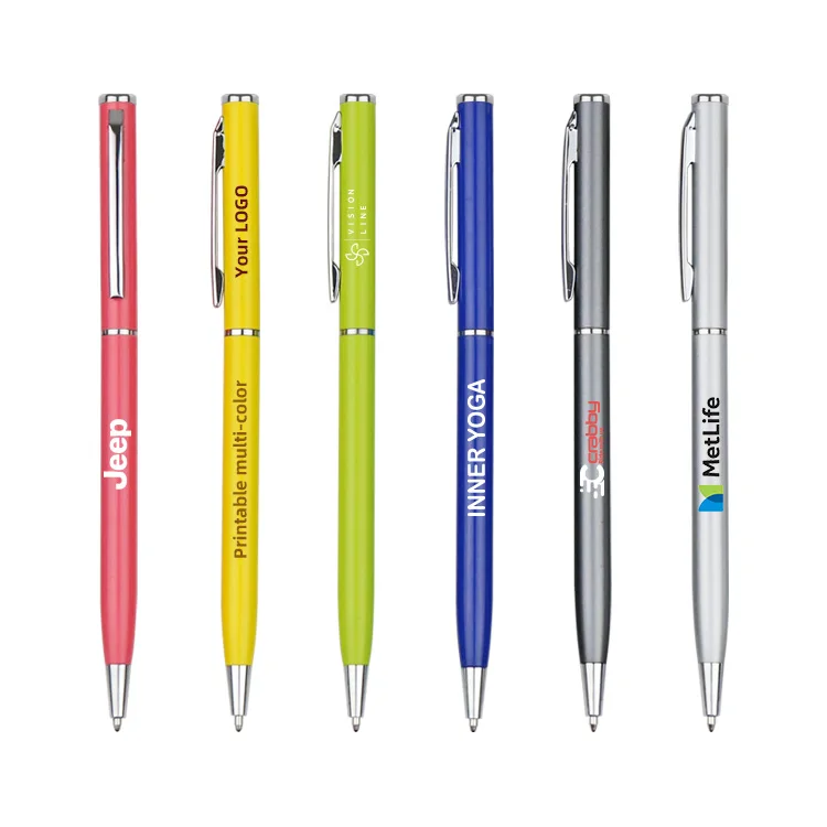 Longorgeous PEN Hot Metal Slim Ballpoint Pen with Custom Logo for Promotional