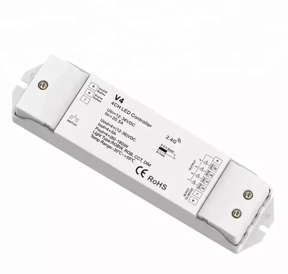 V4 RF2.4G беспроводной 12V 24V 36V 4CH CCT RGB/RGBW Дим светодиодные контроллер постоянного тока ленты
