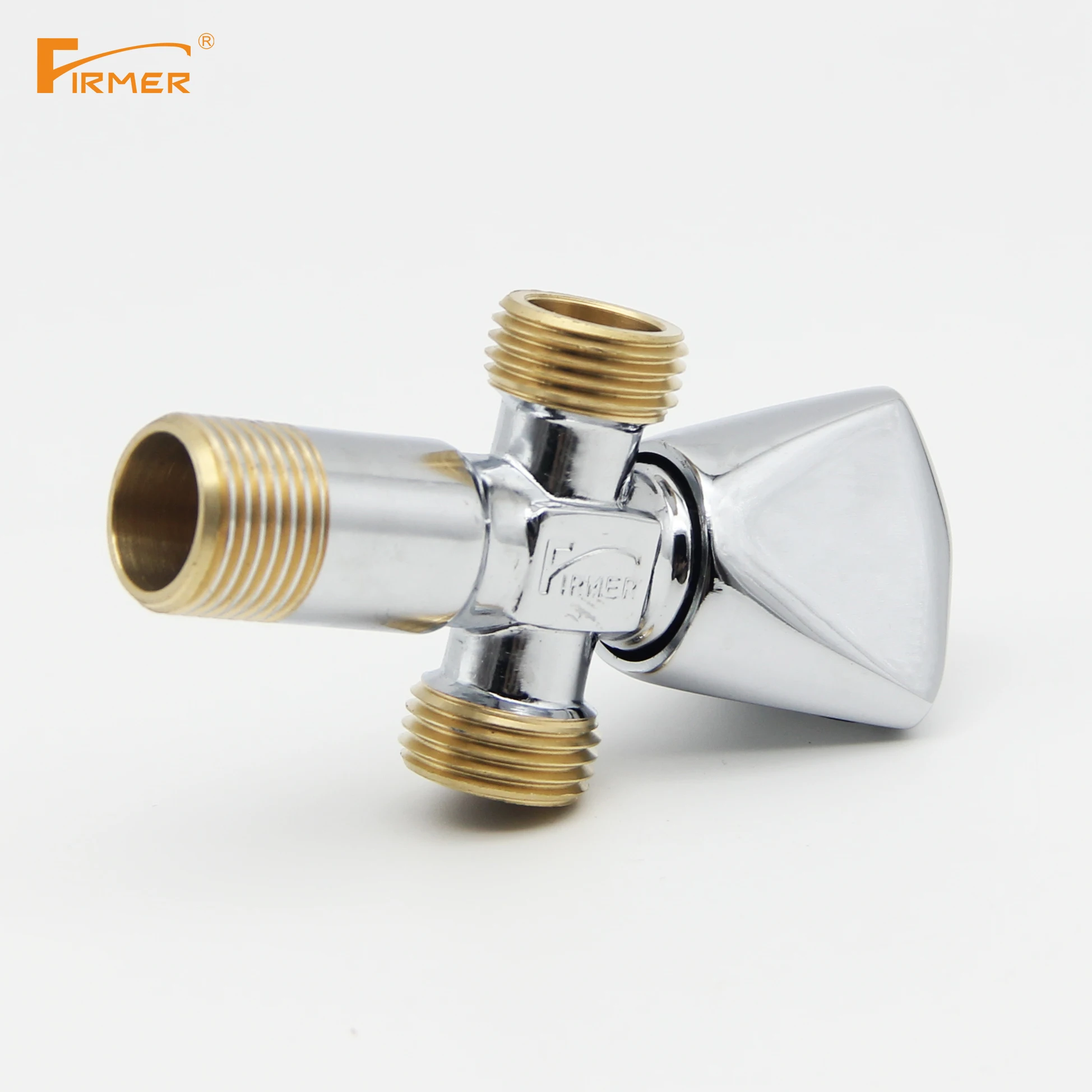 FIRMER Hot sell bathroom  kitchen  high quality three way  1/2in angle valve