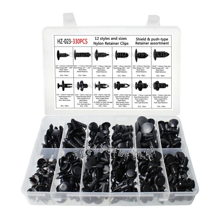 330 шт. 12 видов разнообразных автомобильных креплений пластиковый фиксированный зажим для бампера автомобиля Рождественская елка зажим для ствола фиксированный зажим для Honda для TOYOTA