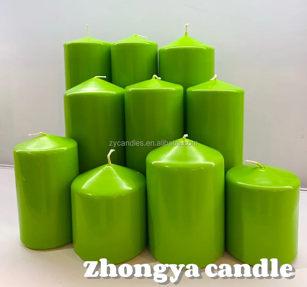 Pillar candle/Church candles/ color pillar candles customized package candle factory price