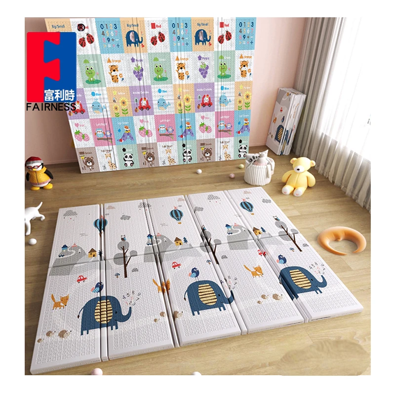 Fairness Eco-friendly Baby Mat Soft Folding Floor XPE Children Foam Playmat Foldable baby Play Mat For Kids yoga mat non slip