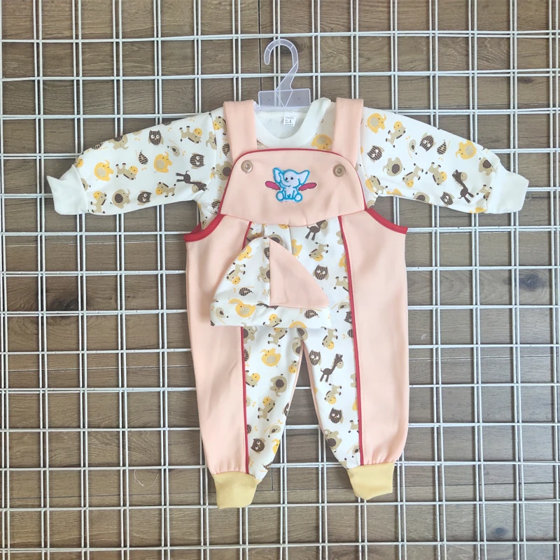 
Wholesale Cute 3 Pcs Sets Newborn Baby Clothes Sets Baby Rompers Girls Baby Boutique Clothes 
