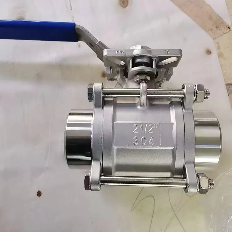 Шаровой кран BW WCB с высокой монтажной площадкой ручной шаровой полным отверстием стыковой сваркой 3 шт. плавающий
