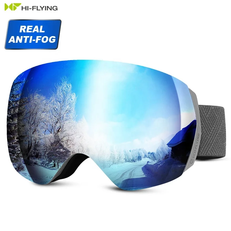 High quality wholesale 2022 designer ski goggle custom logo skiing goggles anti-fog ski goggle