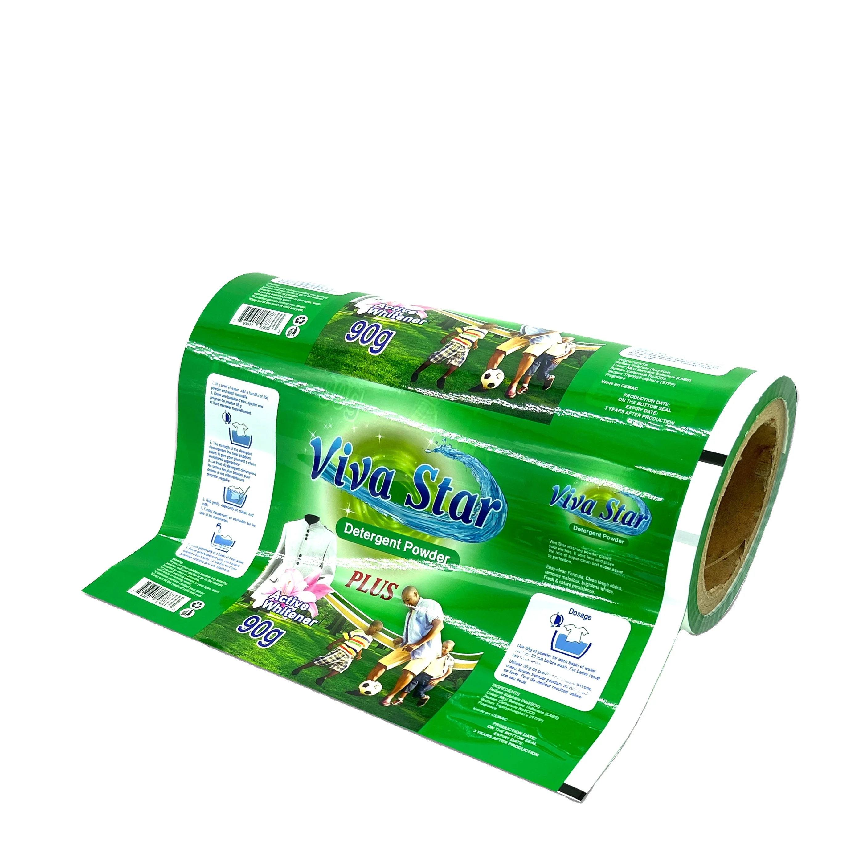 Custom printing service laundry detergent washing Powder packaging Wrapper Automatic Packing Roll Stock Film