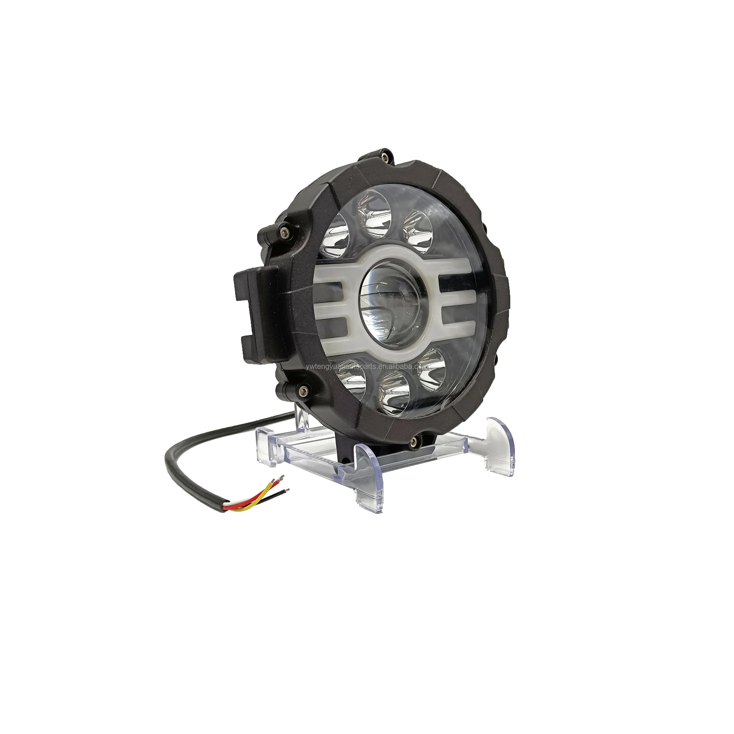 2021  Wholesale yellow white light Cars Driving Lamp IP67 7 Inch Round LED working light for Trucks with high quality