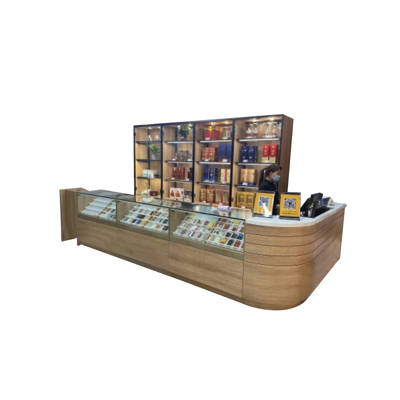 High-end Tea display cabinet commercial display cabinets design tobacco Wine display cabinet