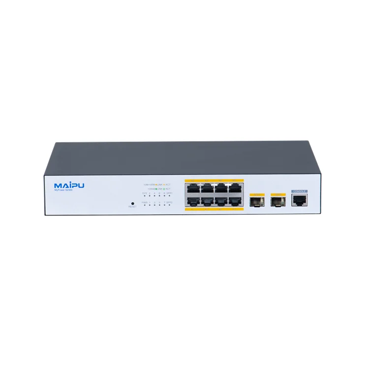 Maipu S2300-10TF-AC 8 Port Gigabit Ethernet network Switch 2 SFP uplink