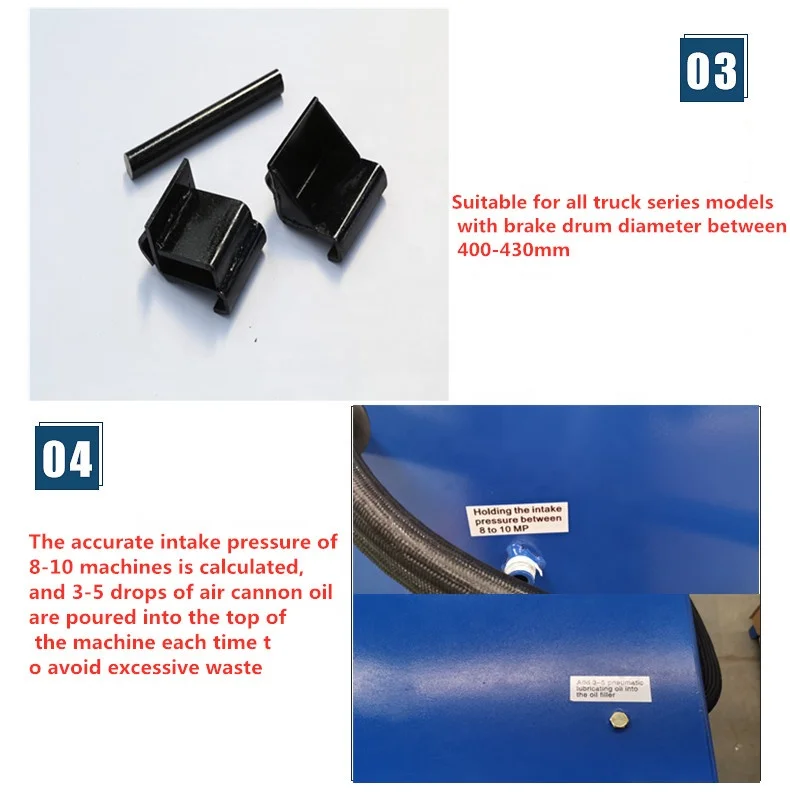 brake drum  brake lining truck brake pads remover machine