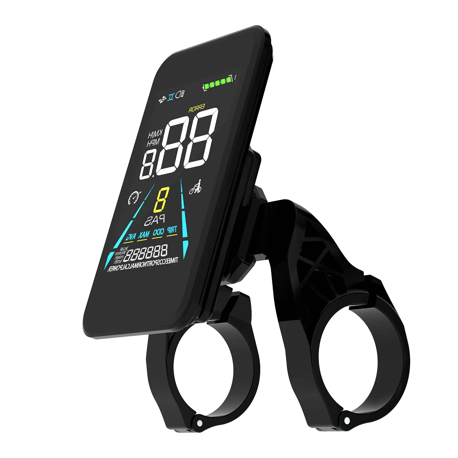 EU STOCK Electric Bicycle Screen Lcd Backlight Cycle Computer Bike Speedometer Ebike Display