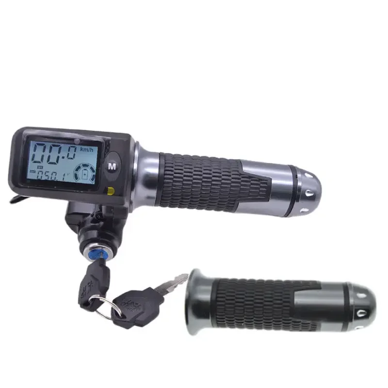 Electric Bicycle Speed Display Throttle with 70cm Wire LCD for Scooter Bike Parts