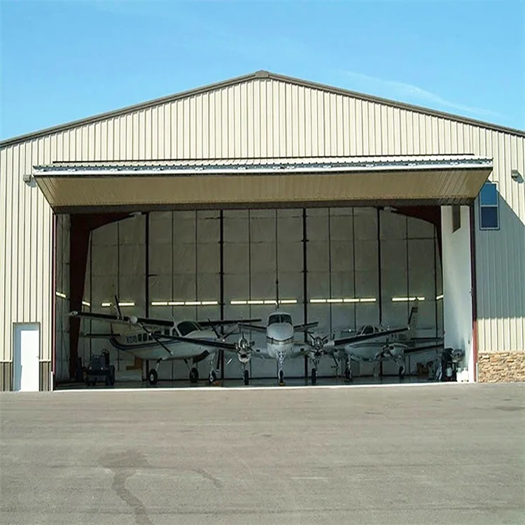 Pre-Engineered Light  Steel Structure Hangar Shed Factory Farm Workshop Metal Warehouse for Workshops & Plants