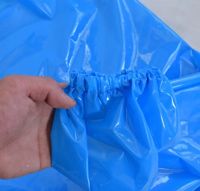 Factory wholesale fish cut long sleeve protective PPE yellow plastic TPU gown