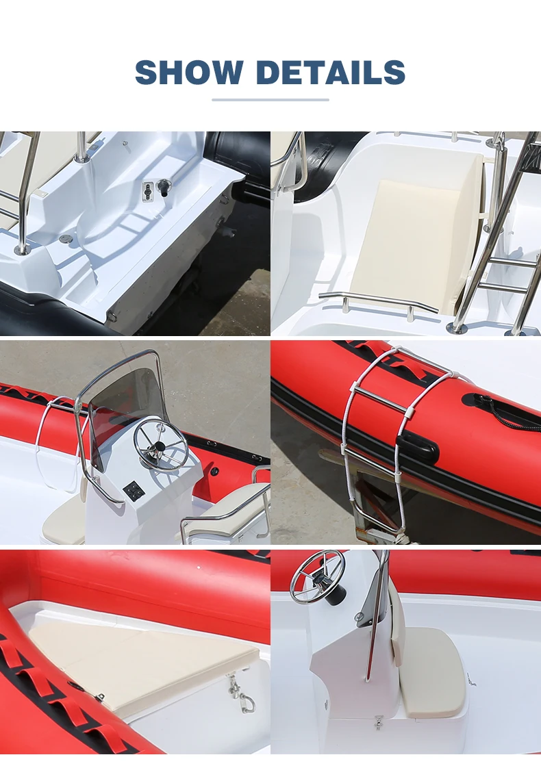 Haote Sailing Rubber Small Bateau Aluminum PVC Racing Barcavetroresin Plastic Rafting Boat for Water Sports Fishing Drifting