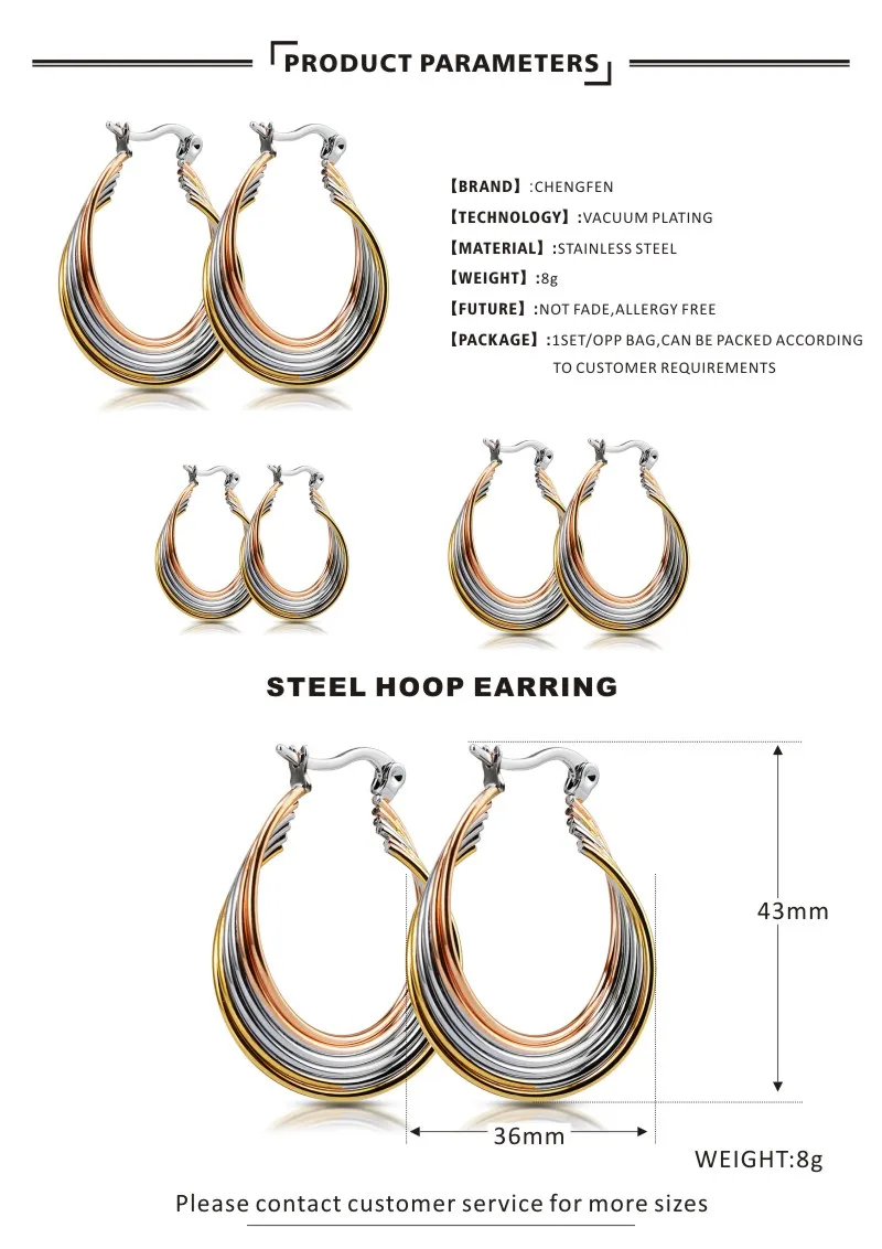 Womens Surgical Stainless Steel Twist Teardrop Earrings Hoops Jewelry Gift