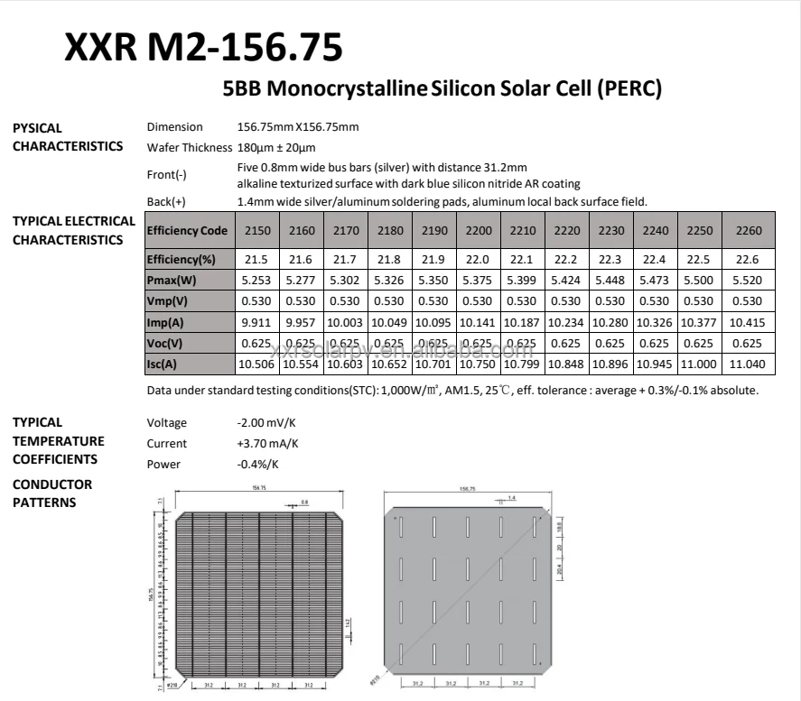 mono 156.75mm datasheet1