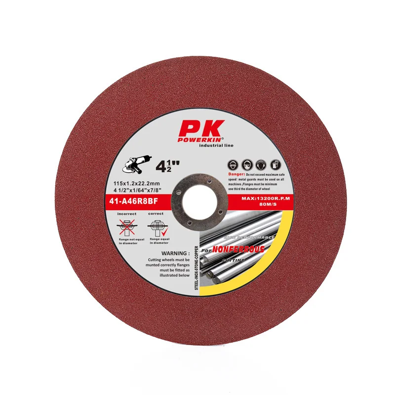 имеет высокую эффективность абразивный диск 4,5 дюймов супер-тонкий режущий диск для глинозема и медь